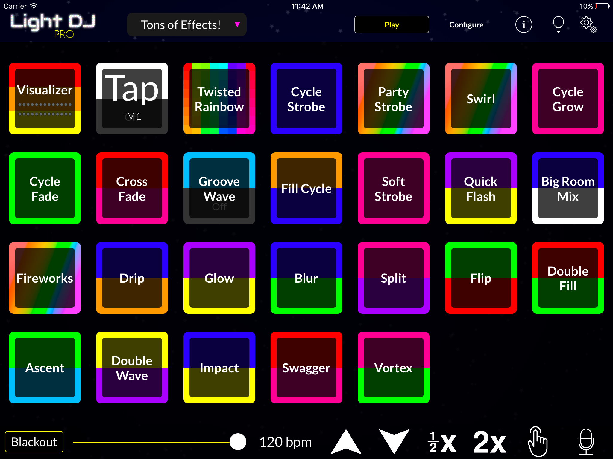 The iPad app is tailored for live performance and home DJ setups, and is the best way to experience the app.