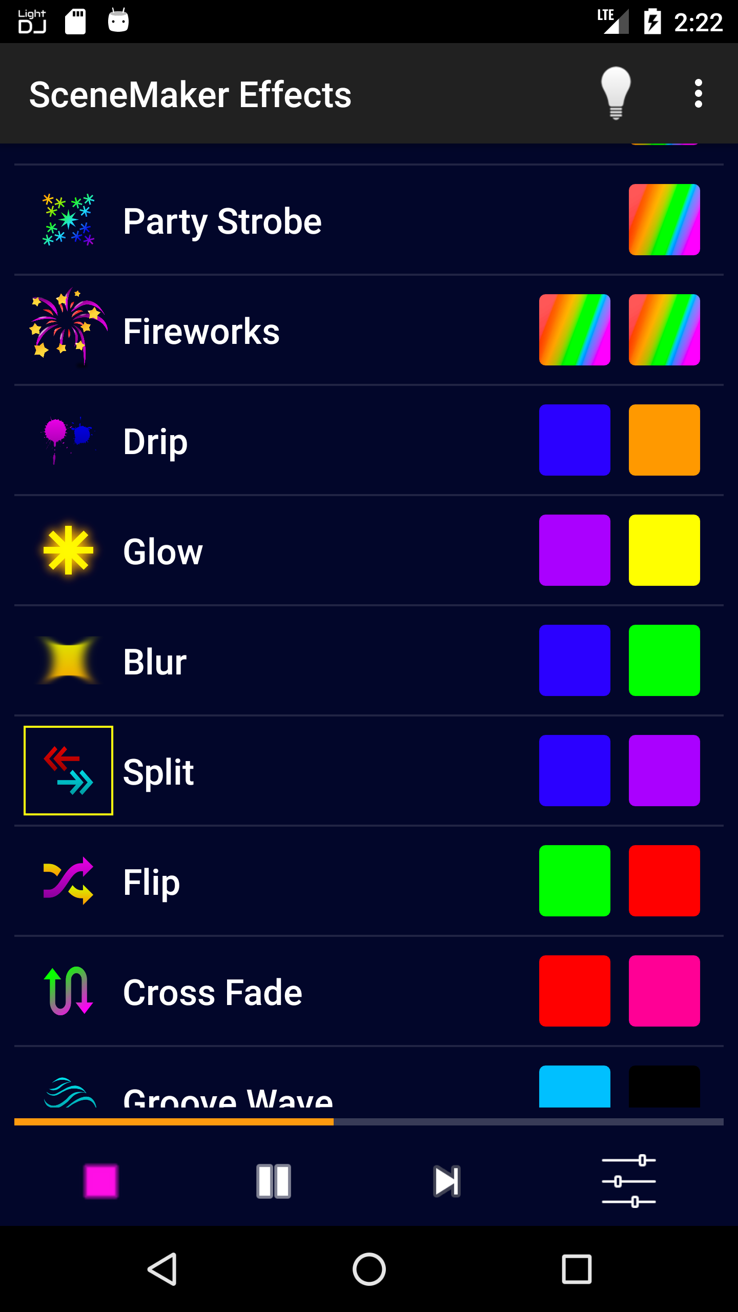 Android SceneMaker effects