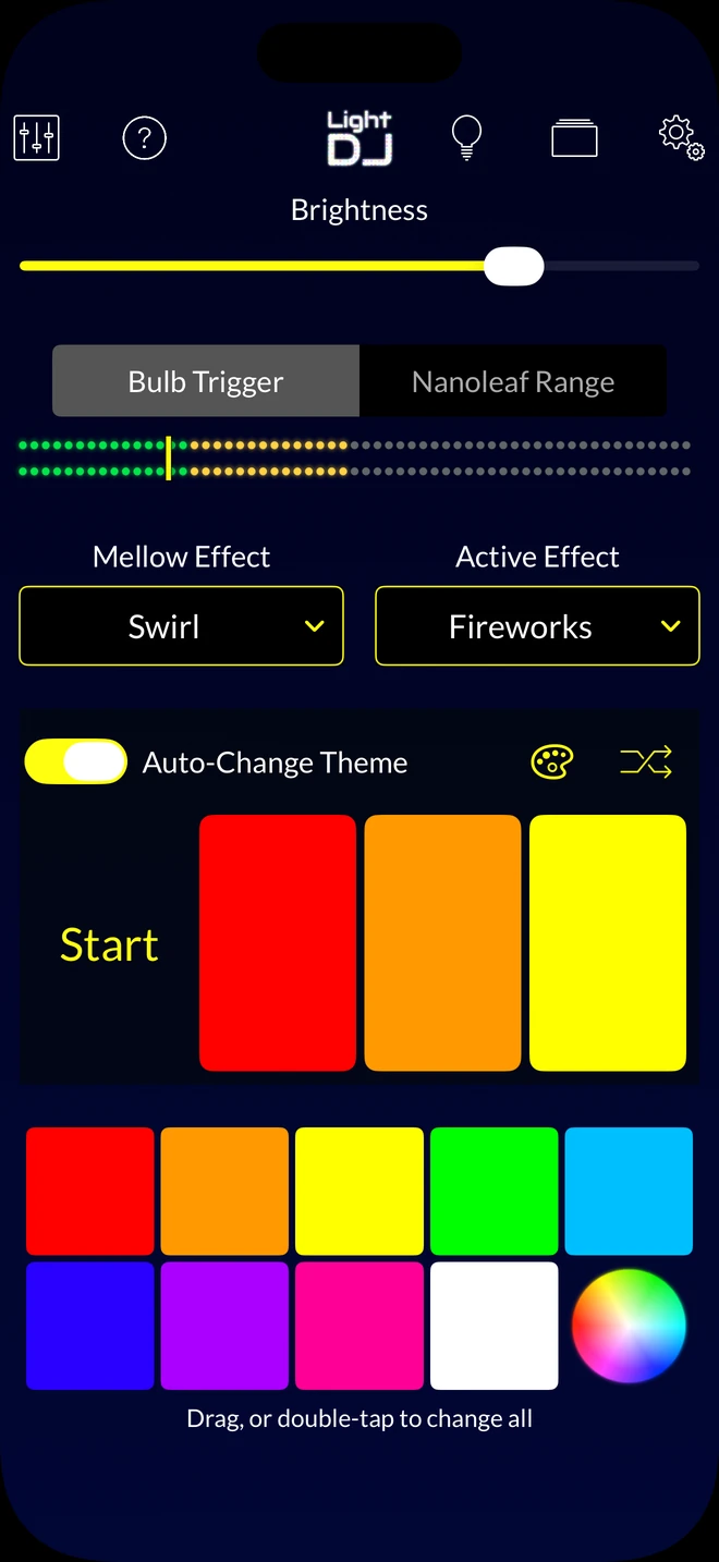 Light DJ music visualizer